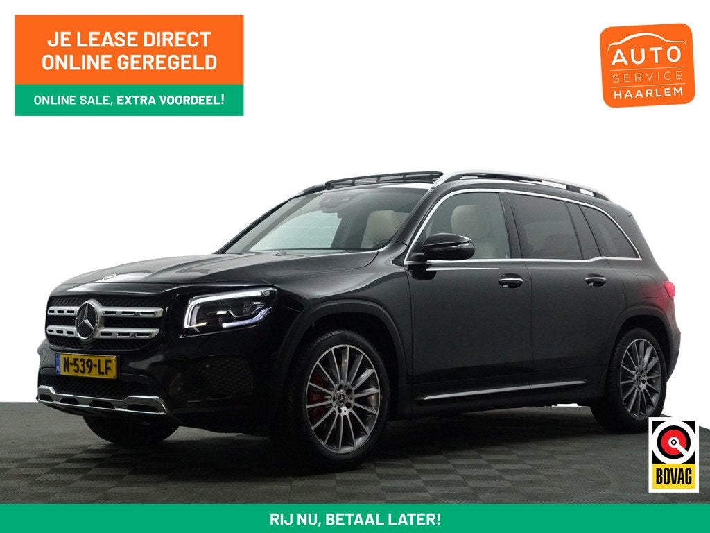 Mercedes-Benz GLB 200 AMG Prestige Premium Aut- Panoramadak,, Auto's, Mercedes-Benz, 4 cilinders, Met garantie (alle), Zwart, Bedrijf