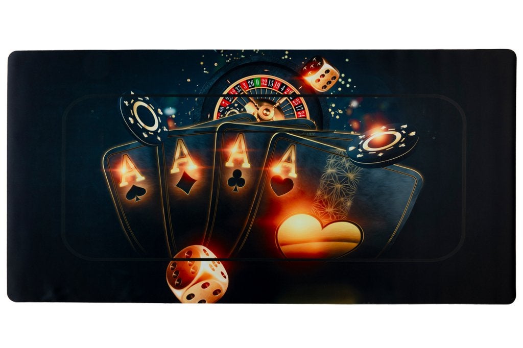 Pokermat - Poker kleed - Spelletjes mat - Poker accessoires, Kouwehoek 1b, Verzenden, Nieuw, Info@caveandgarden.nl