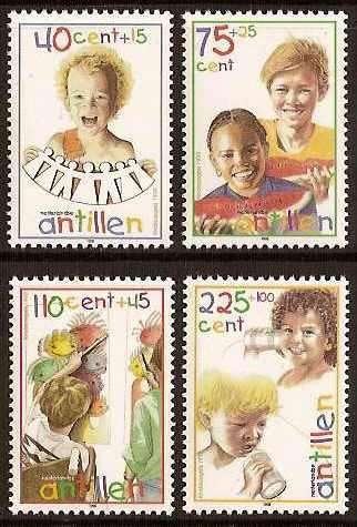 Nederlandse Antillen 1241/4 postfris Kinderpostzegels 1998, Ophalen of Verzenden, Postfris