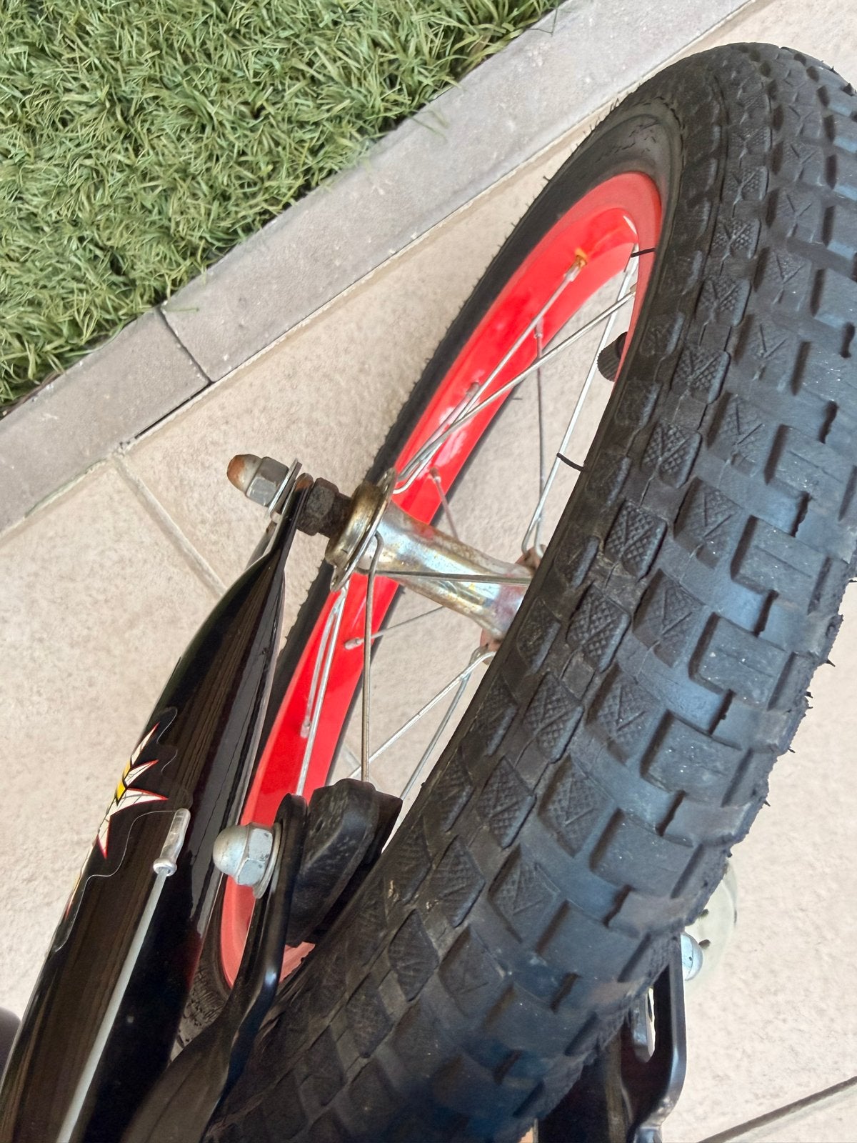 Spider-Man kinderfiets met zijwieltjes - opknapper, Ophalen, Zijwieltjes, Velgrem, 16 tot 20 inch