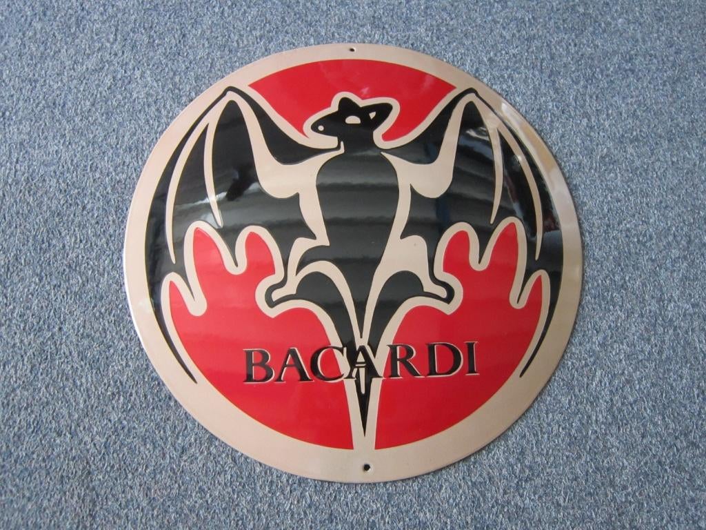 BACARDI EMAILLE RECLAMEBORDEN, Verzamelen, Merken en Reclamevoorwerpen, Ophalen, Zo goed als nieuw, Reclamebord