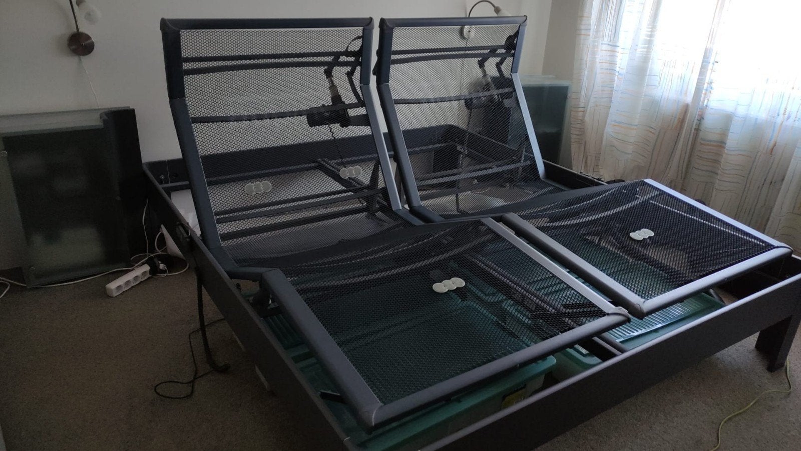 Auping Auronde met achterwand en nachtkastjes, Ophalen, 210 cm, Tweepersoons, 180 cm