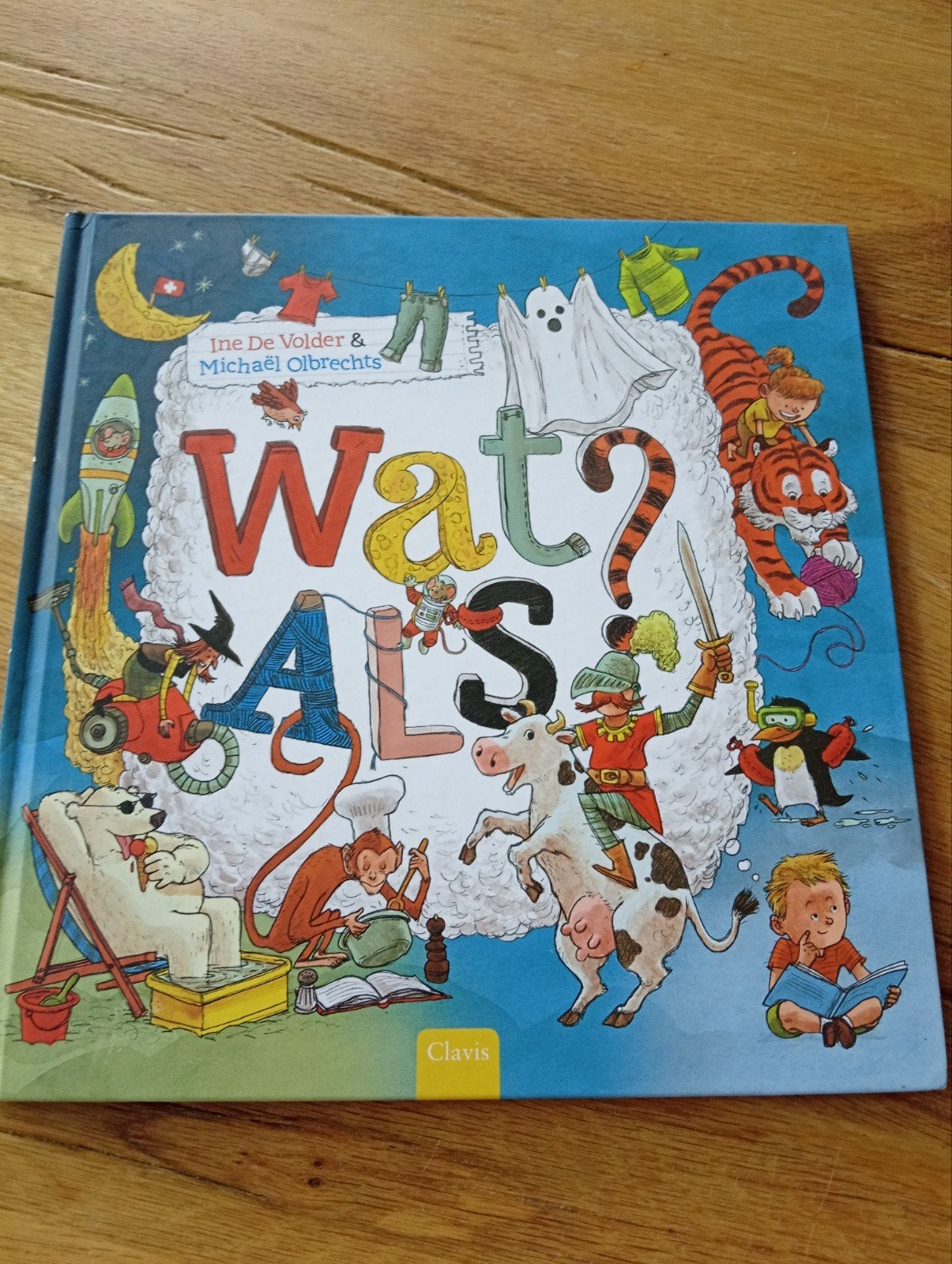 Wat Als? - Prentenboek vol fantasie voor kinderen, Zo goed als nieuw, Prentenboek, Ine De Volder & Michaël Olbrechts, Ophalen of Verzenden