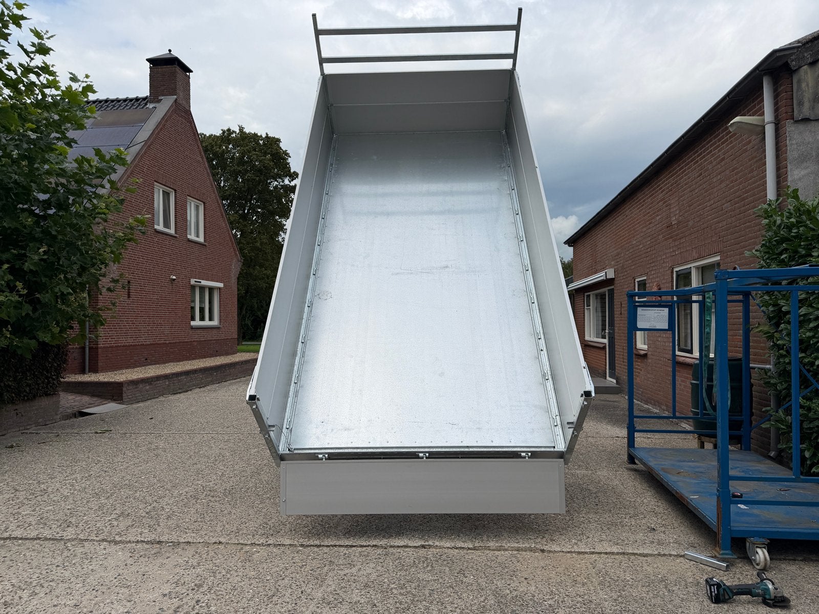 Elektrische kipper 400x200 dubbele borden en oprijpakket, Auto diversen, Aanhangers en Bagagewagens, Ophalen of Verzenden, Nieuw