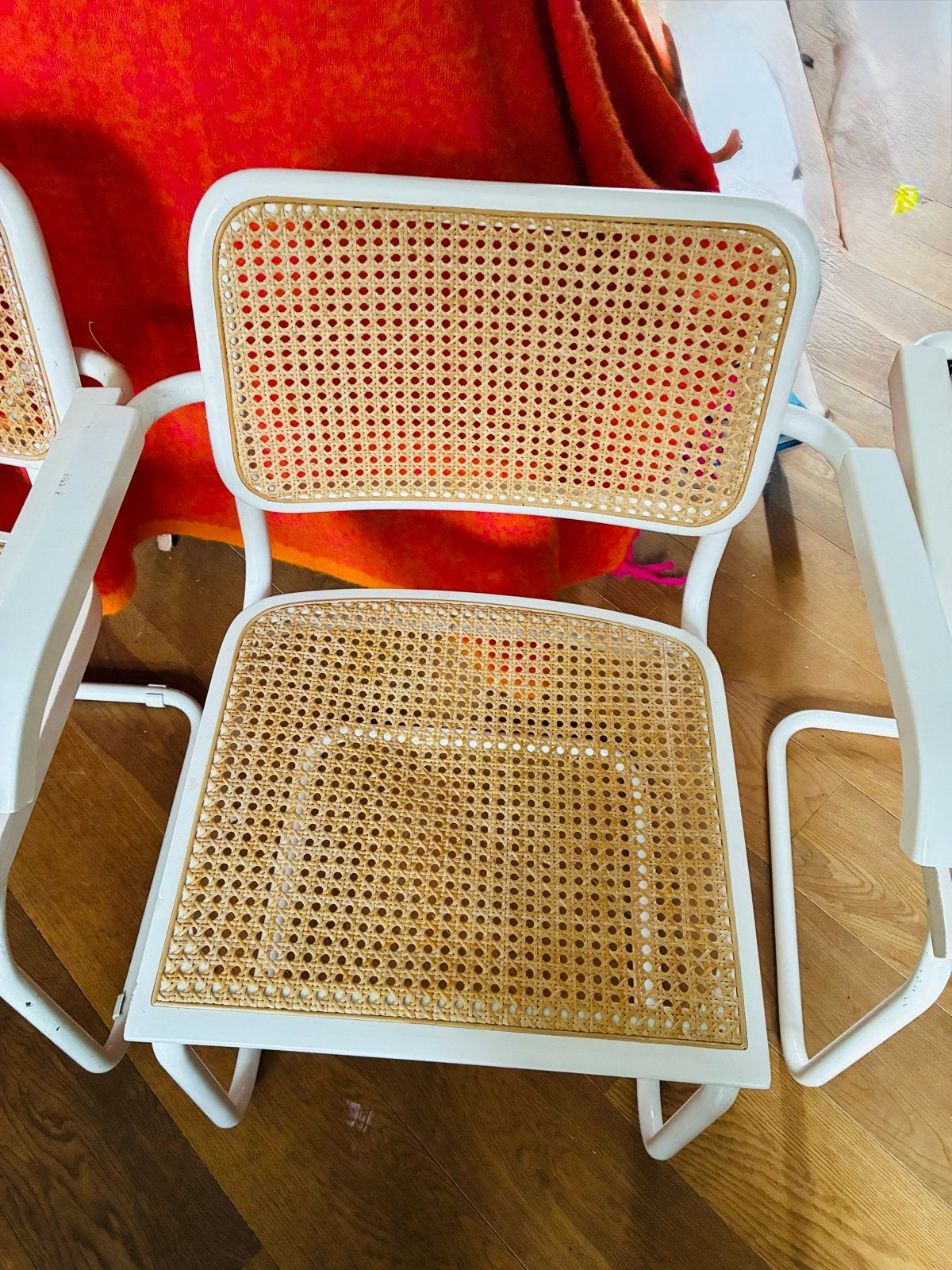Set van 4 vintage webbing cesca marcel breuer, Ophalen of Verzenden