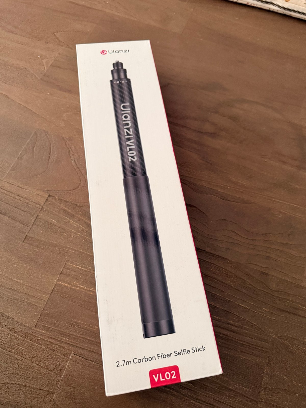 Ulanzi VL02 2.7m Carbon Fiber Selfiestick, Overige merken, Selfiestick, Ophalen, Zo goed als nieuw