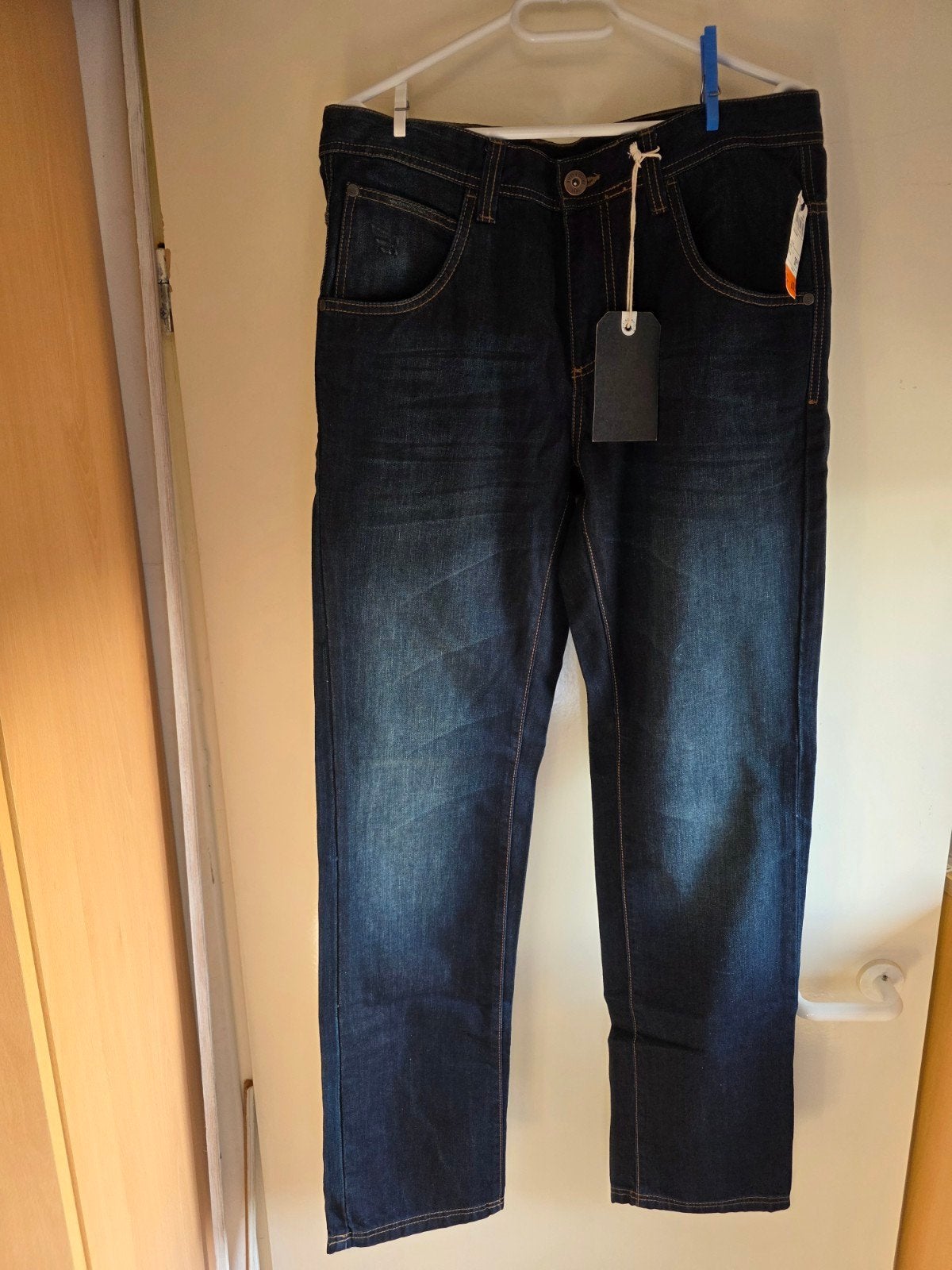 1x nieuw spijkerbroeken heren 1x 33x34 riley&clark, Kleding | Heren, Ophalen of Verzenden, Nieuw, Blauw, W33 - W34 (confectie 48/50)