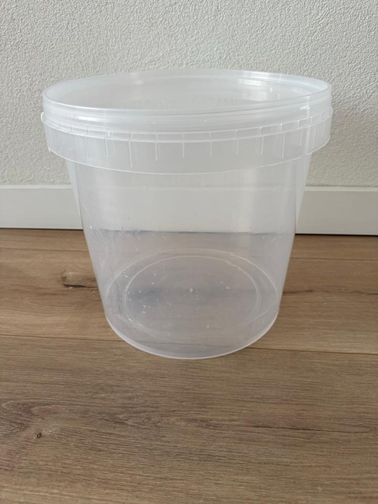 emmer met deksel 10L, Ophalen, Gebruikt, Kunststof, Met deksel