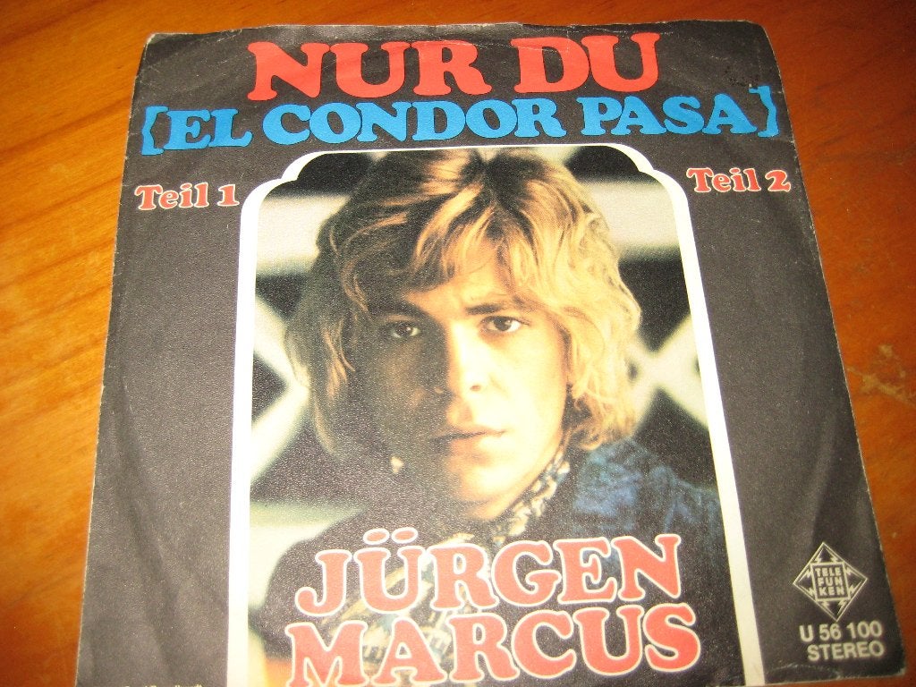 Jürgen Marcus: Nur Du (el condor pasa) Teil 1 (NO100), Ophalen of Verzenden, Zo goed als nieuw, Pop