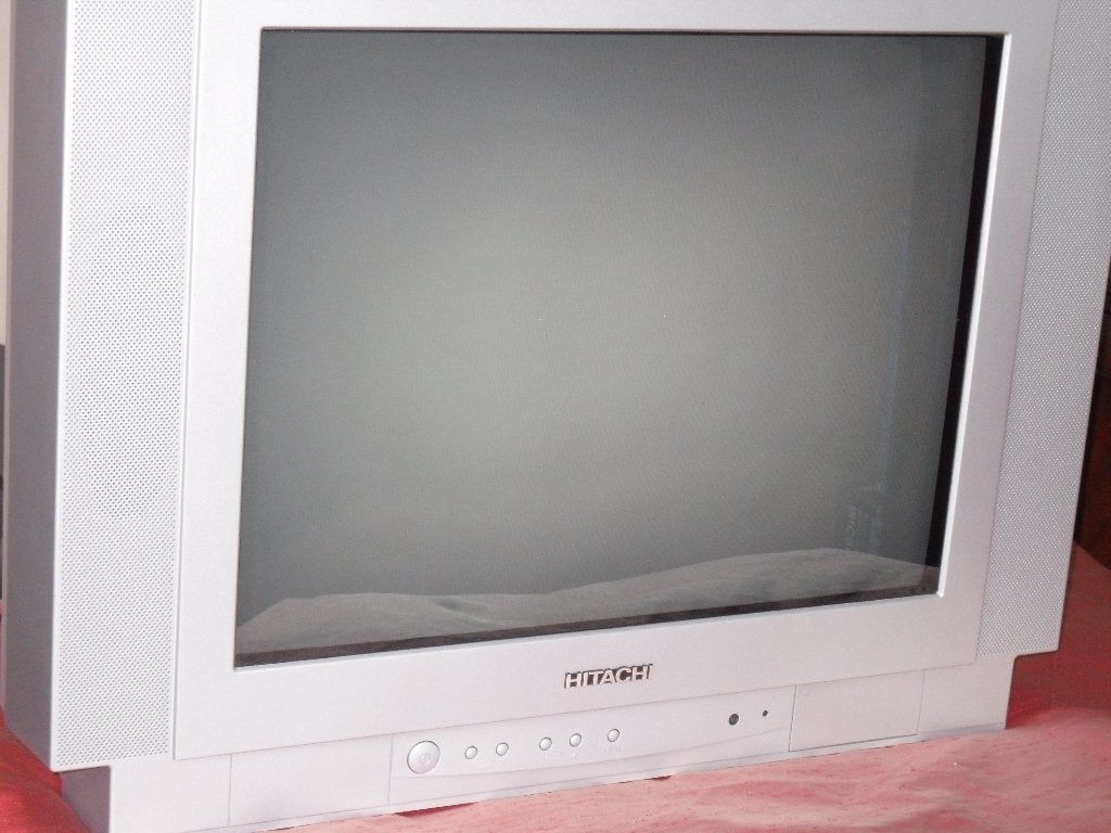 Nette, "vintage" TV Hitachi 52cm diagonaal met AB, 50 Hz, Zo goed als nieuw, 40 tot 60 cm, Ophalen