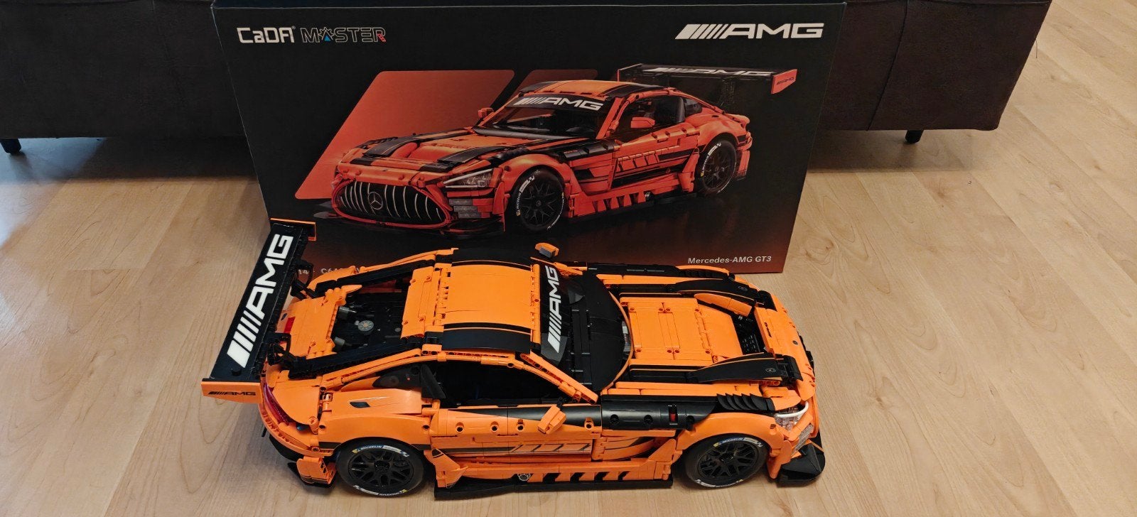 CADA Master Mercedes AMG GT3 C64008W Bouwset Oranje, Ophalen of Verzenden, Zo goed als nieuw, Overige merken