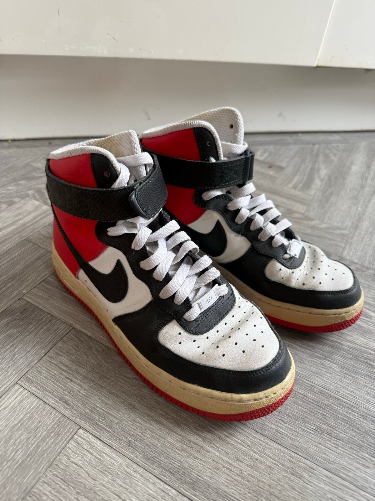 Nike op maat gemaakt Airforce 1 - high top, Wit, Ophalen of Verzenden, Sneakers of Gympen, Gedragen
