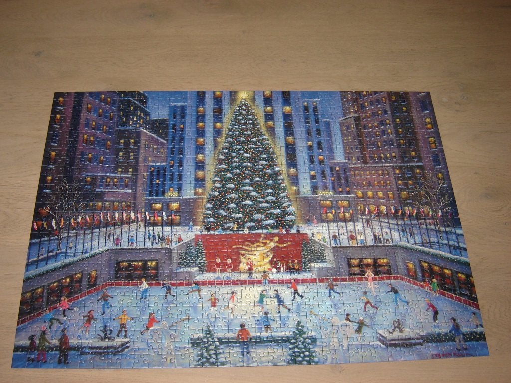 Puzzel Ravensburger NYC CHRISTMAS 1000 st., Ophalen of Verzenden, 500 t/m 1500 stukjes, Zo goed als nieuw, Legpuzzel