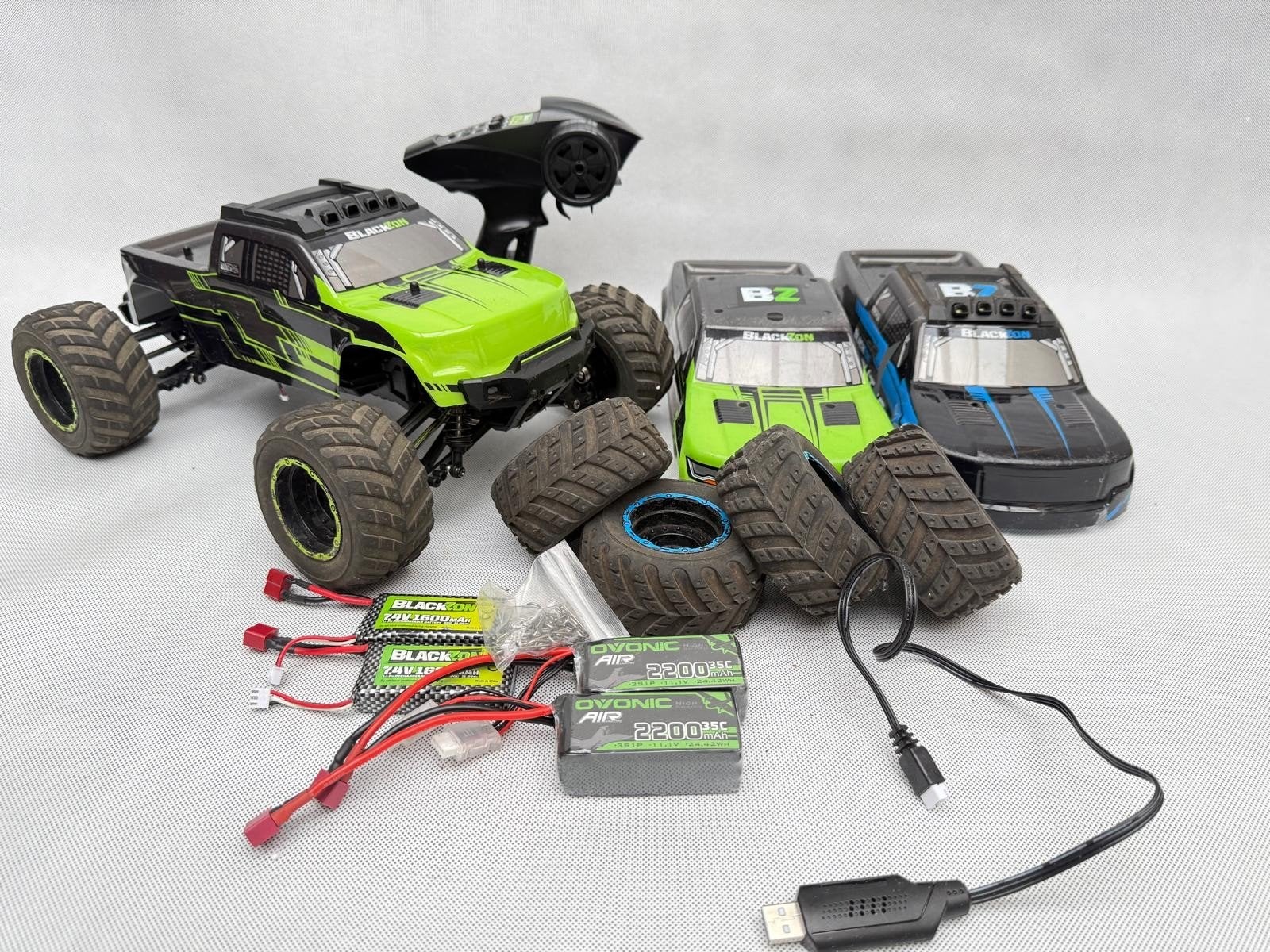 Blackzon Smyter RC Monster Truck Brushless 3s motor 70 km/h, Hobby en Vrije tijd, Elektro, Gebruikt, Auto offroad, Ophalen of Verzenden
