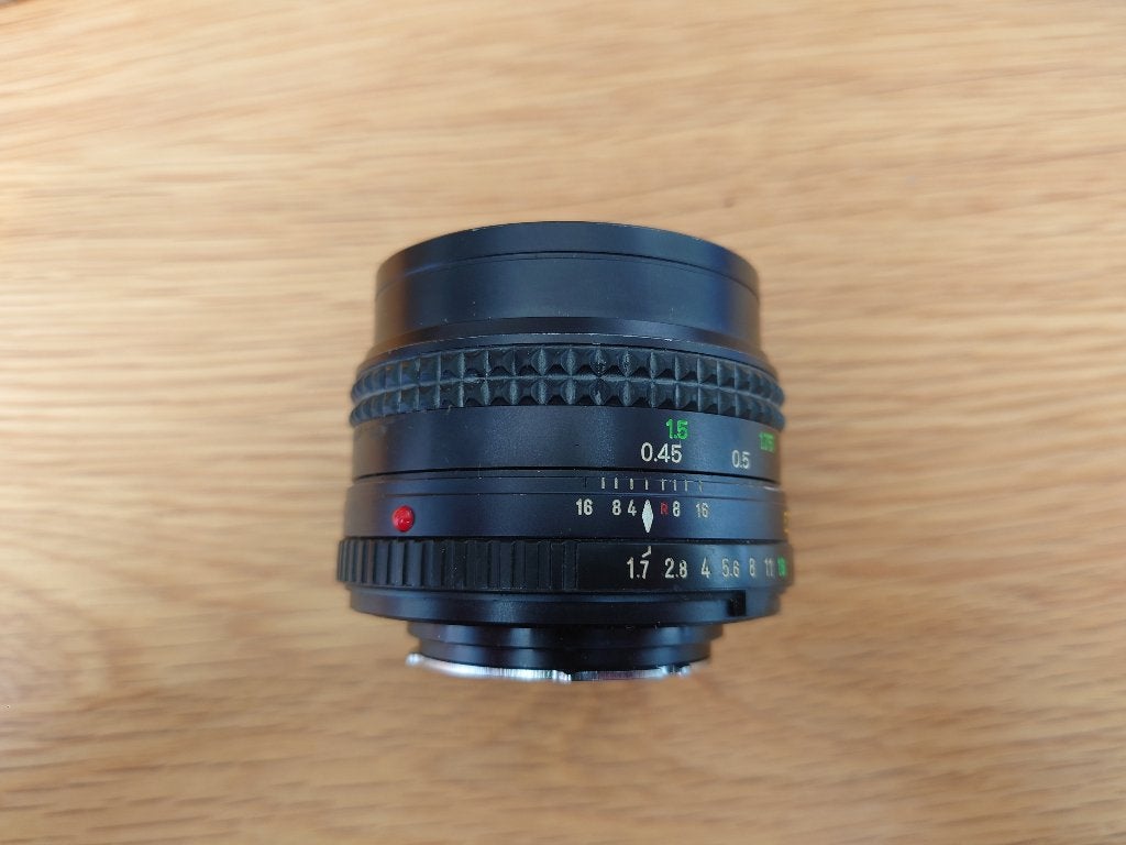 Lens MD Rokkor 50mm 1.7, Gebruikt, Ophalen of Verzenden, Standaardlens, 50 mm