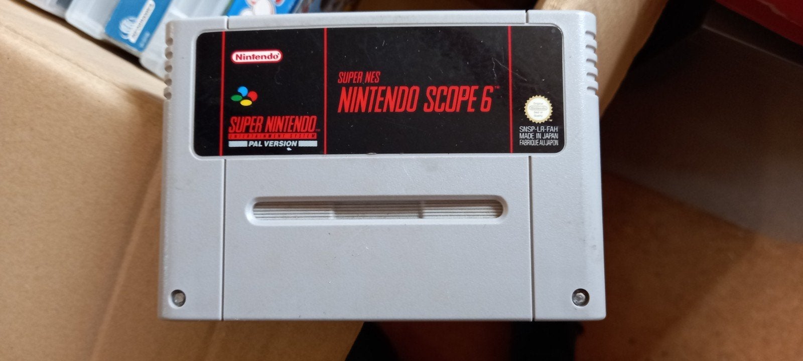 Nintendo Scope 6 (SNES) – Originele PAL Retro Cartridge, Spelcomputers en Games, Avontuur en Actie, 2 spelers, Ophalen of Verzenden