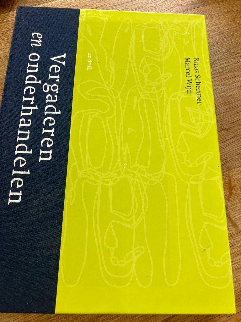 Vergaderen en onderhandelen – 4e druk, Boeken, Ophalen of Verzenden, Beta, Zo goed als nieuw, HBO