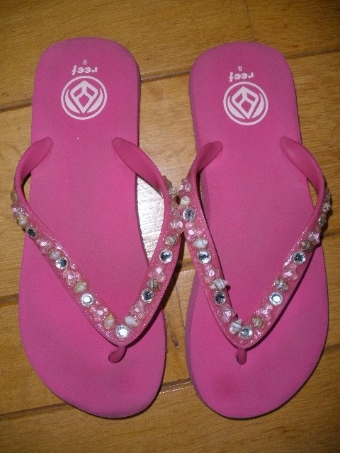 REEF slippers roze maat 38 / 39 - zgan -, Ophalen of Verzenden, Zo goed als nieuw, Roze, Reef