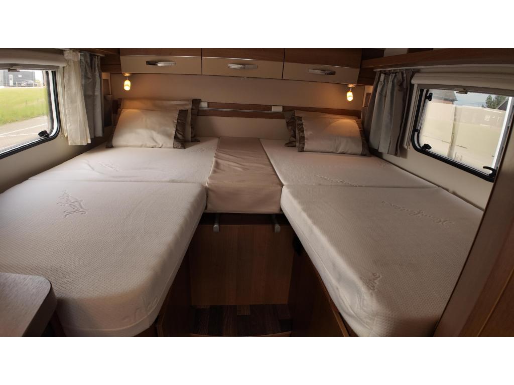 Knaus Van TI met dubbele airco, enkele bedden, grote garage, Caravans en Kamperen, Campers, Chemisch toilet, Standaard zit, Ringverwarming