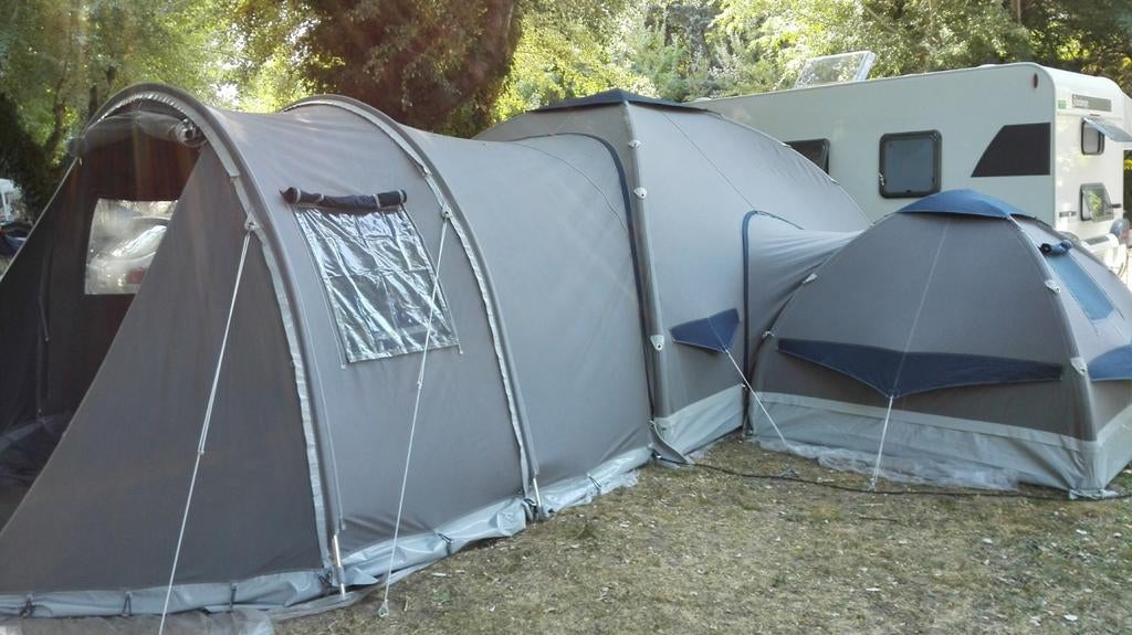 Karsten 350 met koppeltent 200 uit 2012 - Unieke kleuren, Caravans en Kamperen, Tenten, Ophalen of Verzenden, Gebruikt, Tot en met 6