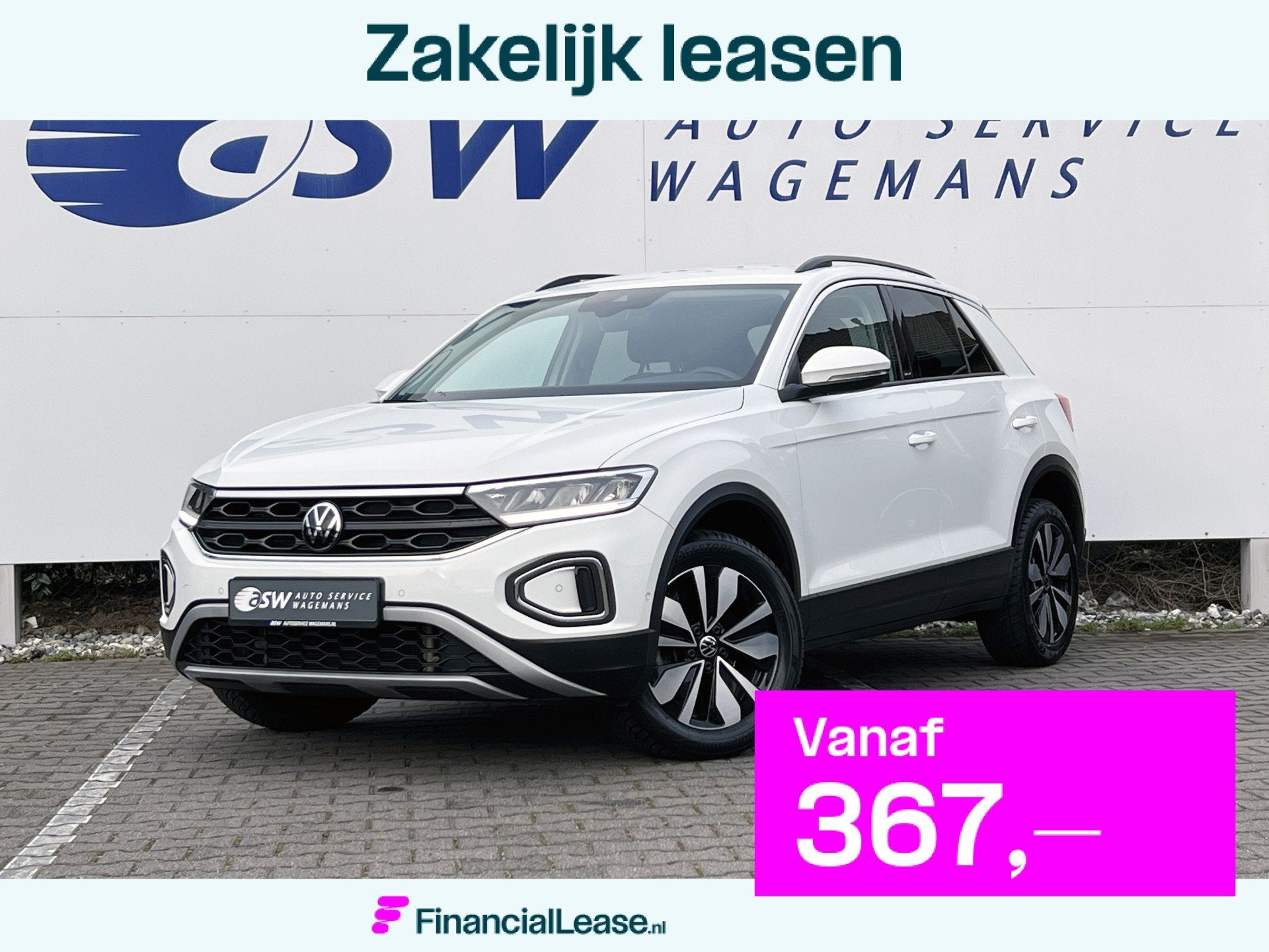Volkswagen T-Roc 1.5 TSI Move | Carplay | LED | Virtual Cock, Dealer onderhouden, 4 cilinders, Wit, Bedrijf