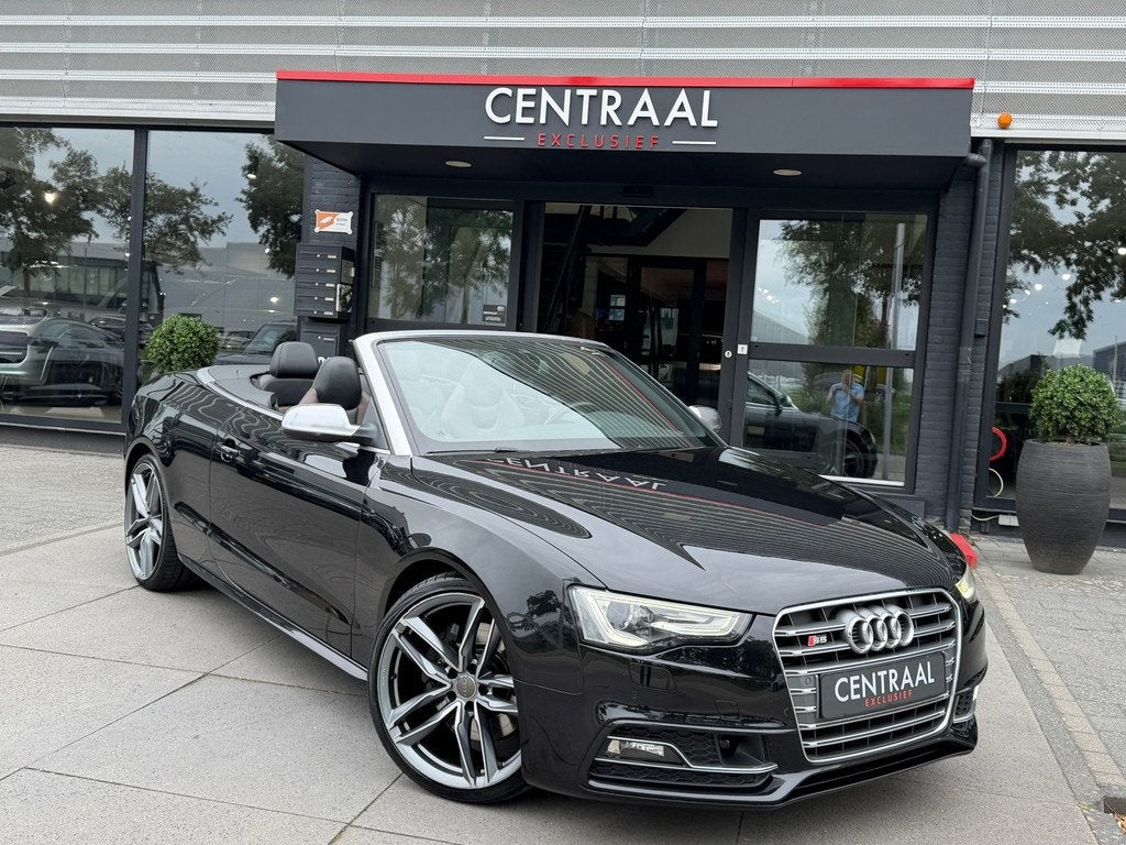Audi S5 Cabriolet 3.0 TFSI S5 quattro Pro Line 333PK|B&O|Mem, Auto's, Audi, Automaat, Euro 5, Gebruikt, Zwart