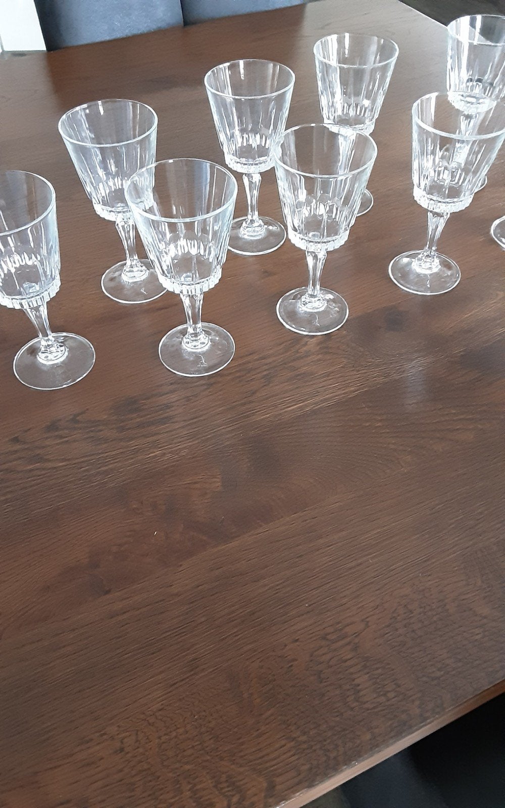 wijnglazen kristal  9 stuks, Ophalen of Verzenden, Zo goed als nieuw, Overige typen