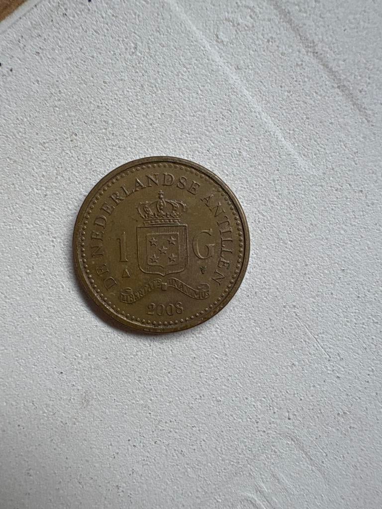 1 Gulden Nederlandse Antillen 2008 Koningin Beatrix, Ophalen, Koningin Beatrix, 1 gulden, Losse munt