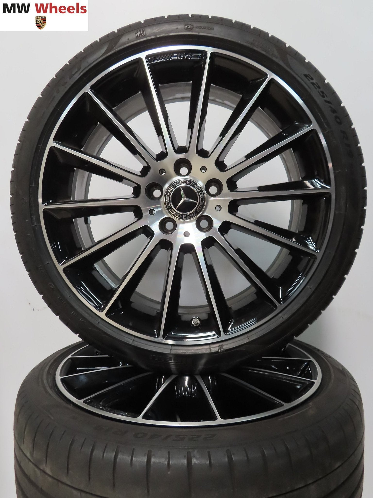 Mercedes A klasse W177 19 inch AMG velgen met zomerbanden, 19 inch, Gebruikt, -, -