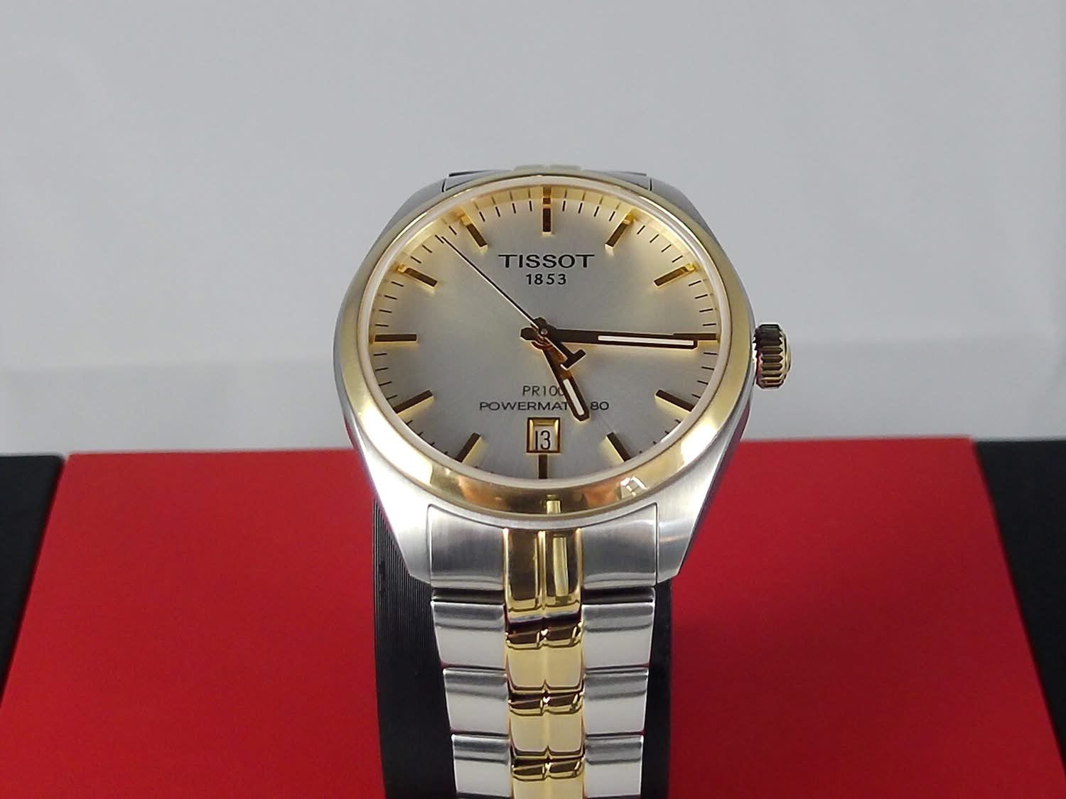 Tissot PR 100 Powermatic 80  – Automatisch Herenhorloge, Sieraden, Tassen en Uiterlijk, Ophalen of Verzenden, Zo goed als nieuw
