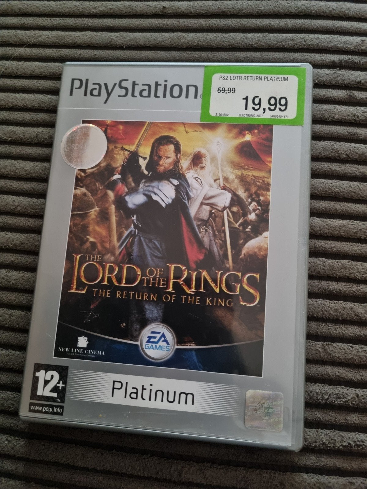 Lord of the Rings: The Return of the King PS2 Platinum, Avontuur en Actie, Gebruikt, 1 speler, Ophalen of Verzenden