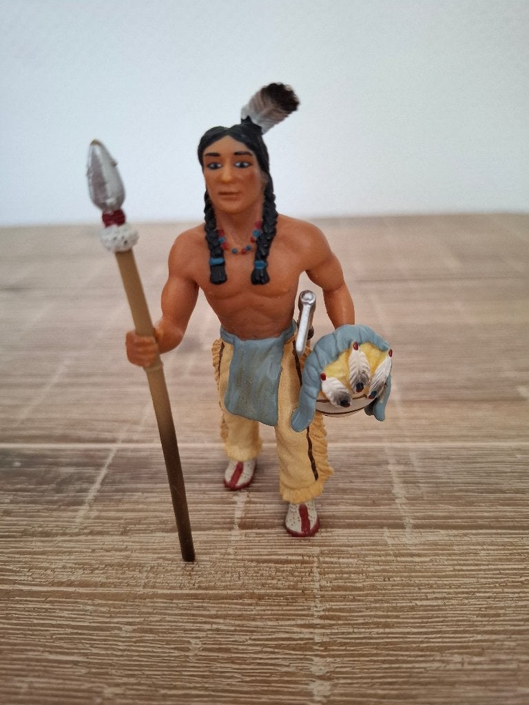 Schleich 70308 Sioux Indiaan verkenner met speer, Ophalen of Verzenden, Zo goed als nieuw