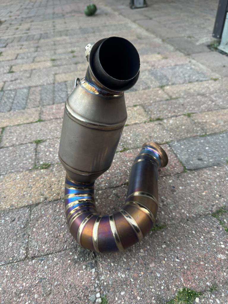 Orange Lion Titanium Decat Pijp KTM 790/890 Duke, Motoren, Ophalen, Gebruikt