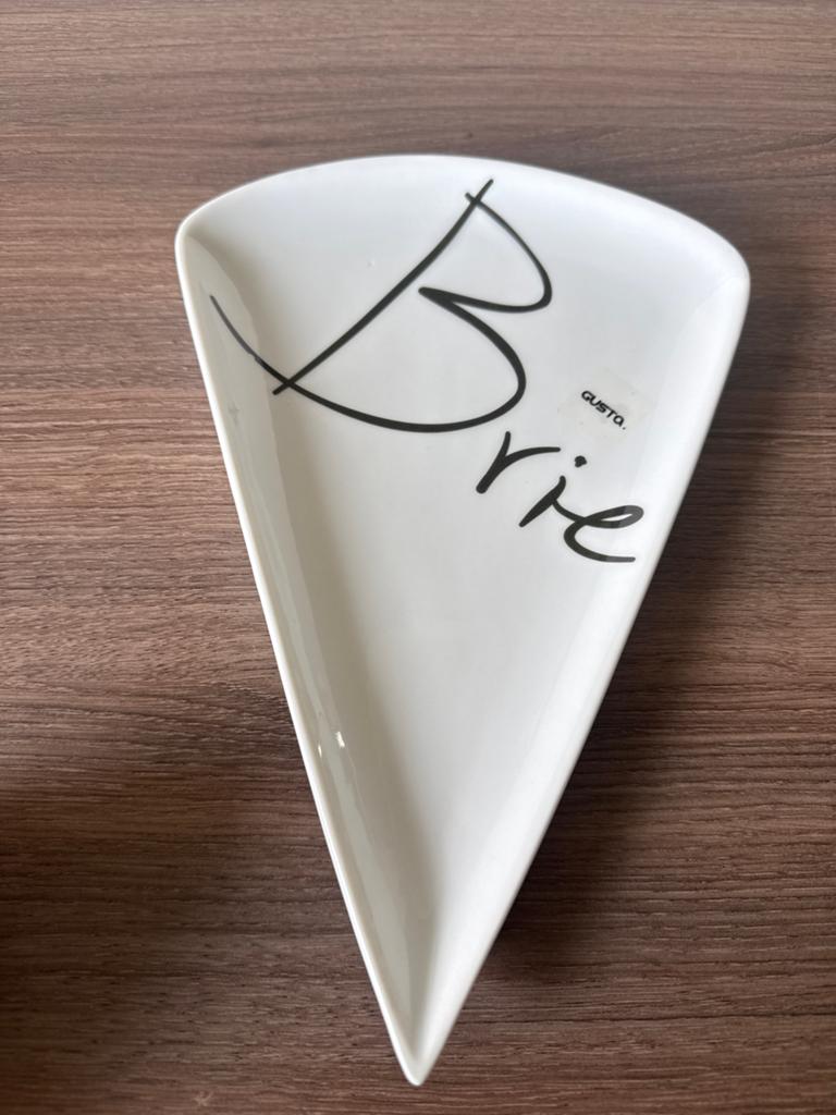 Gusto Brie Kaasbordje - Wit Keramiek, Ophalen of Verzenden, Zo goed als nieuw