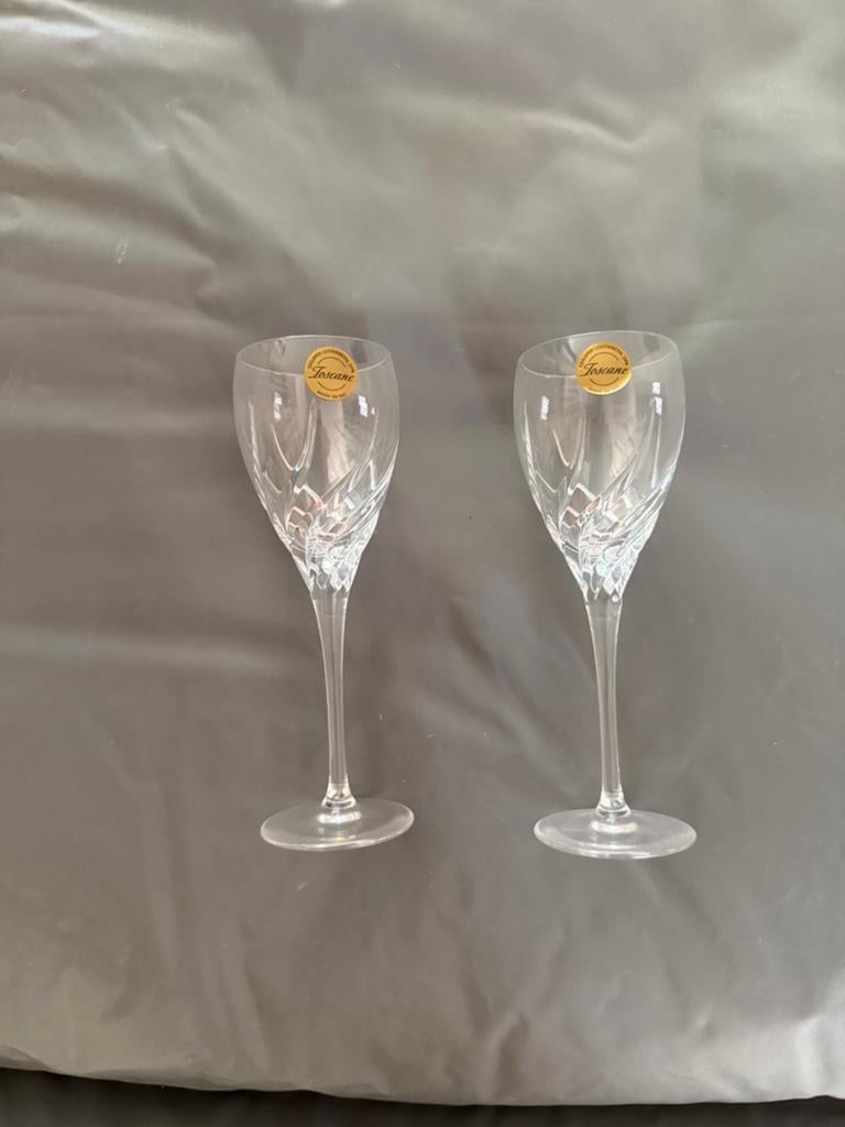 Port/sherryglazen 3x2 st kristal Toscane, Ophalen of Verzenden, Nieuw, Overige typen