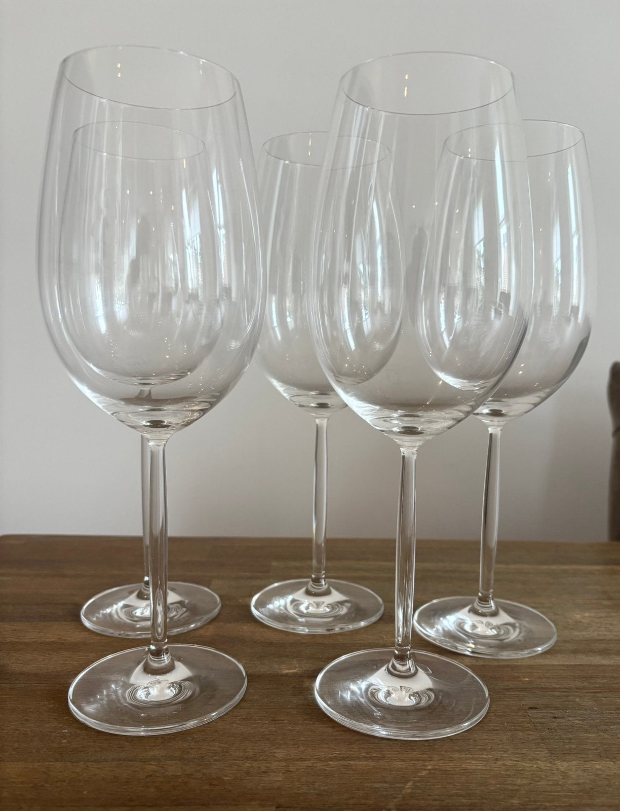 Villeroy & Boch Grote Rode Wijnglazen - 26 cm Hoog, Glas of Glazen, Ophalen of Verzenden, Effen, Glas