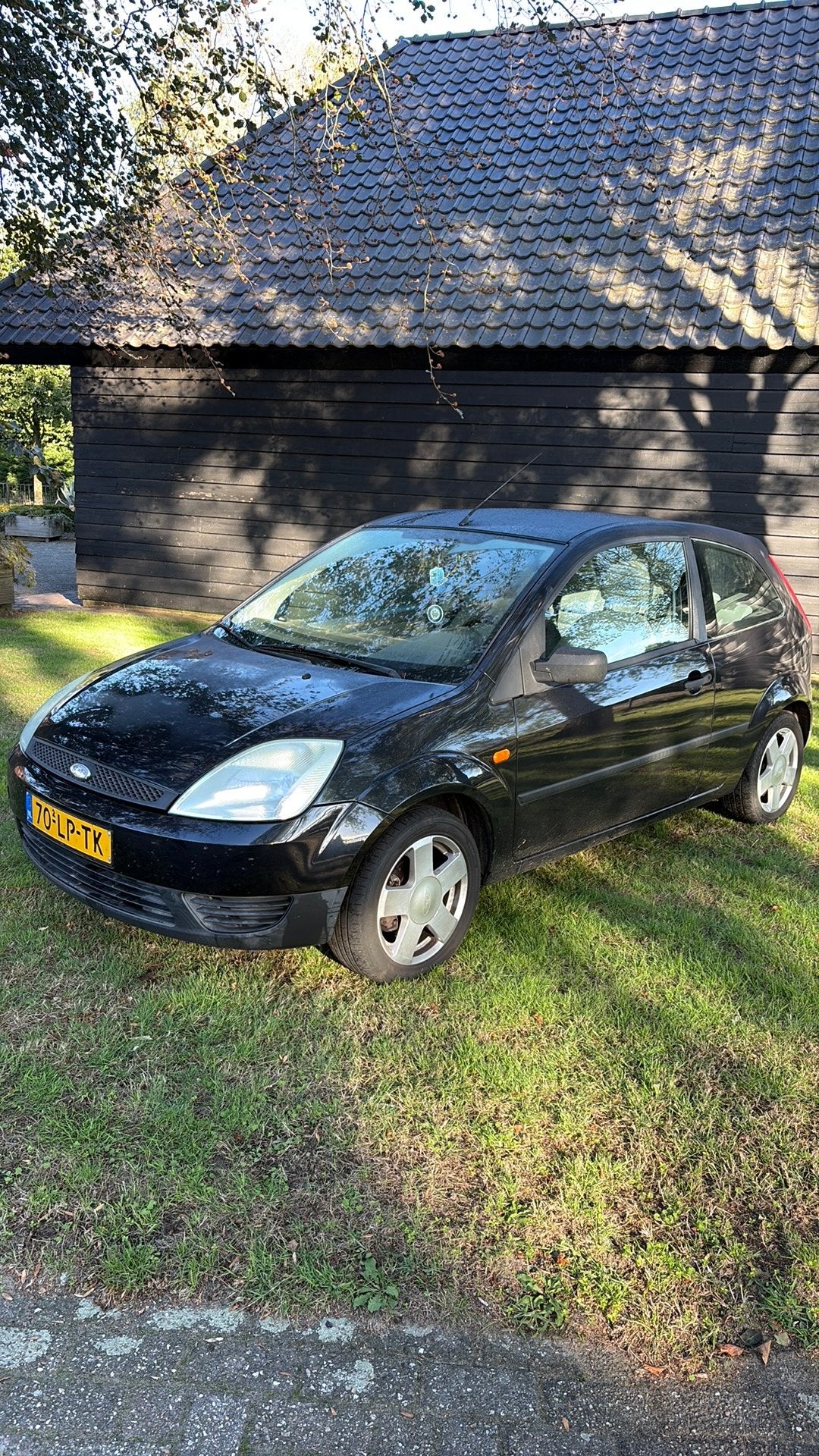 Ford Fiësta 1.25 16V 3DR 2003 Zwart, Auto's, Voorwielaandrijving, 15 km/l, 1242 cc, 4 cilinders