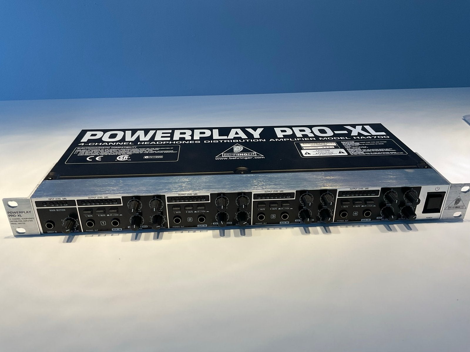 Behringer Powerplay Pro-XL HA4700 Hoofdtelefoonversterker, Ophalen, Gebruikt