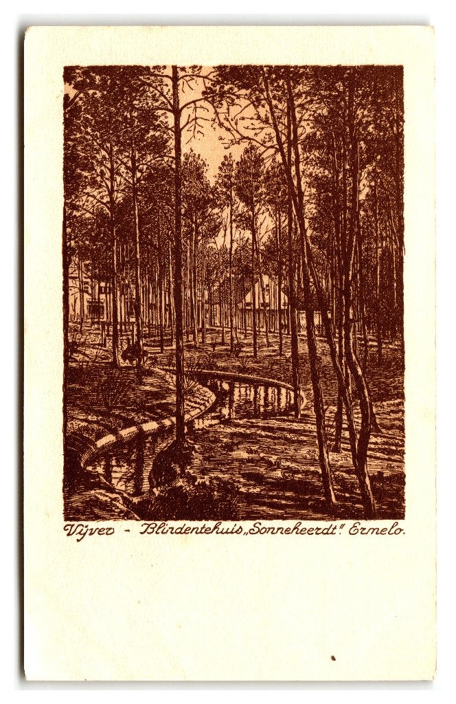 Ermelo, Vijver - Blindentehuis "Sonneheerdt", Verzenden, 1920 tot 1940, Ongelopen, Gelderland