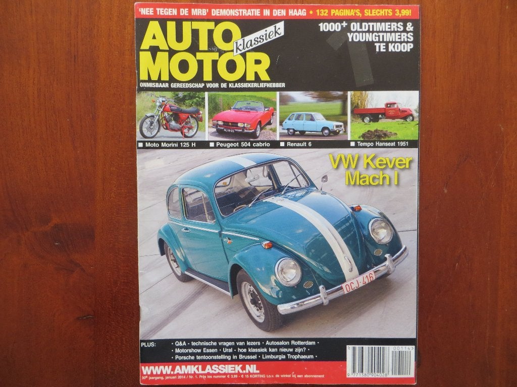 Auto Motor Klassiek 1 2014 Peugeot 504 Cabrio, Renault 6, Ophalen of Verzenden, Zo goed als nieuw, Peugeot