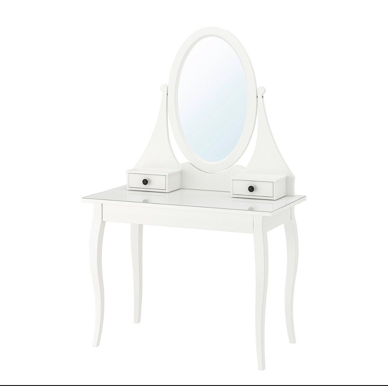 IKEA HEMNES Toilettafel met spiegel en lades, Ophalen, Gebruikt, 50 tot 100 cm, 150 tot 200 cm