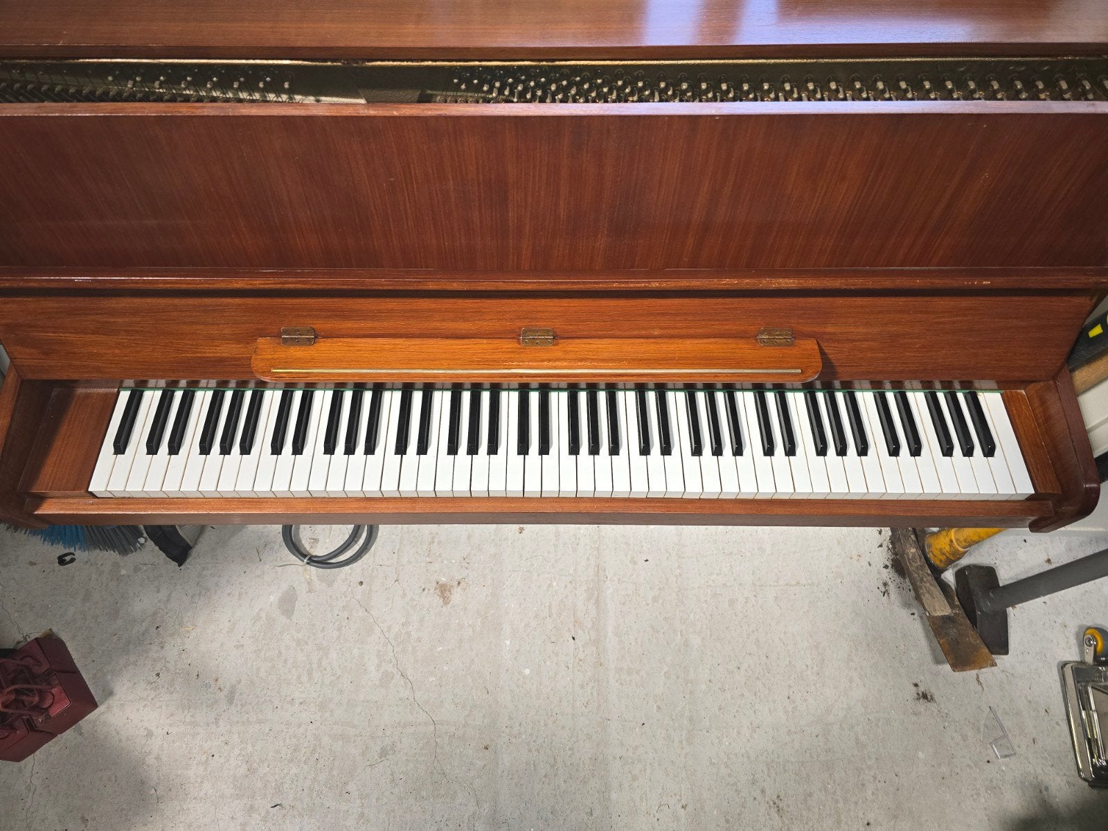 Mooie Ronisch piano - Goede staat, Ophalen, Gebruikt, Bruin, Piano
