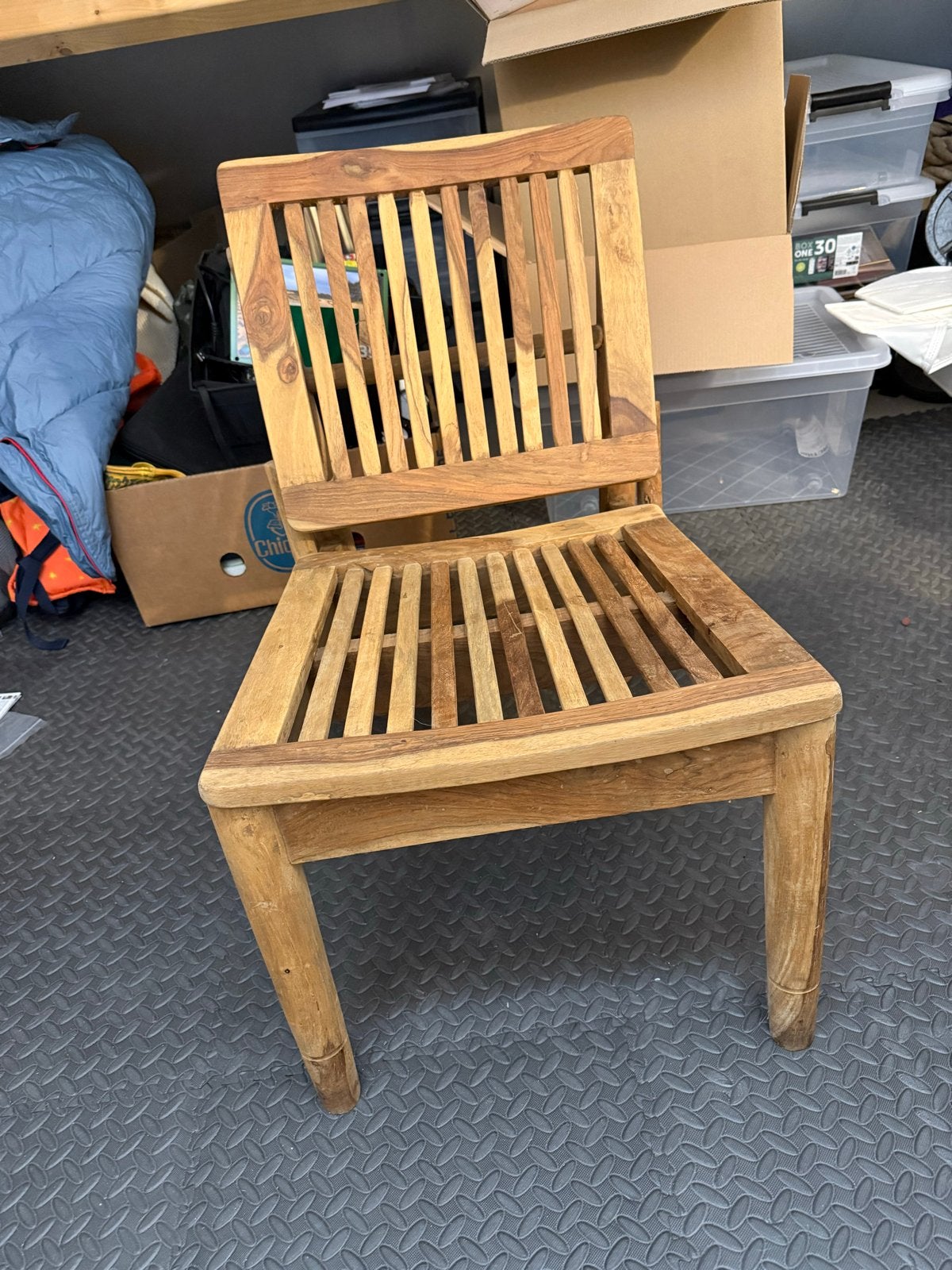 Houten stoel, Huis en Inrichting, Ophalen, Gebruikt, Bruin, Eén
