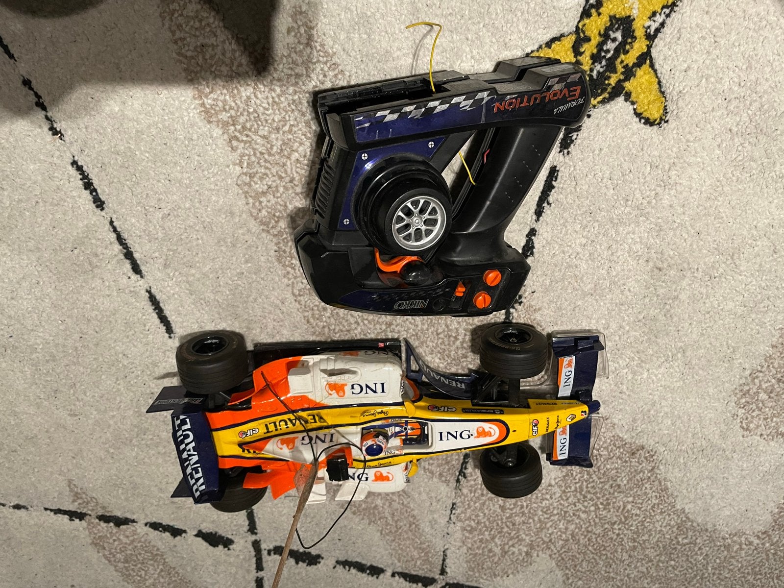 Nikko Formule 1 Auto Renault ING met afstandsbediening, Elektro, Gebruikt, Ophalen of Verzenden, Auto onroad