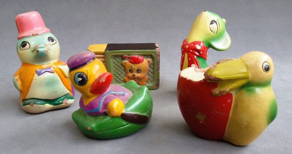 Omstreeks 1950 Puntenslijper Potlood Slijper Speel Figuur, Ophalen of Verzenden