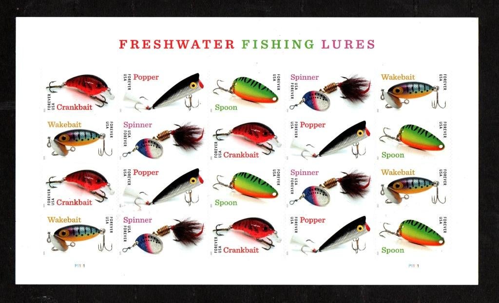 USA....postfris vel ..Freshwater Fishing Lures, Verzenden, Postfris, Noord-Amerika