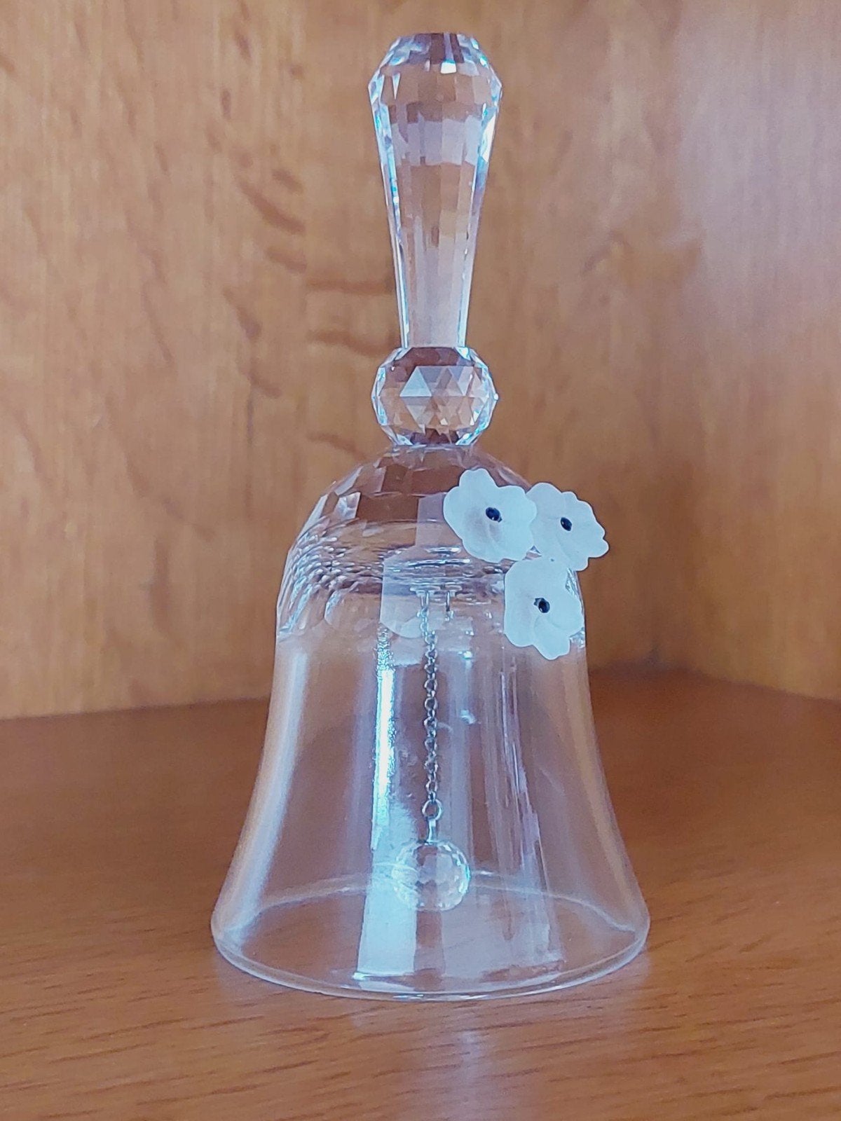 Kristallen bel met bloemdecoratie, Antiek en Kunst, Ophalen of Verzenden
