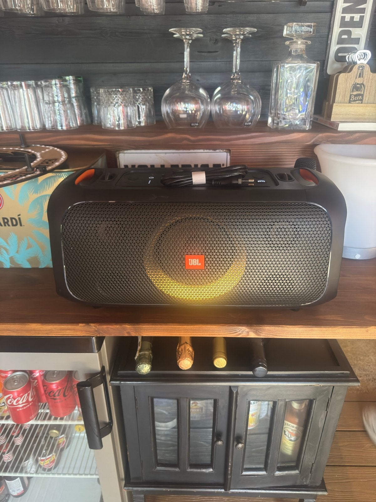 JBL Partybox On-The-Go met microfoon, Ophalen of Verzenden, Zo goed als nieuw, Luidspreker(s)