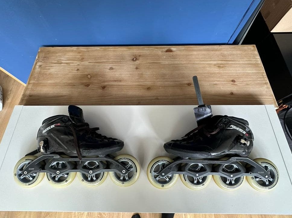 Powerslide R6 Speed Skates – Carbon schoen – 110 mm wielen, Overige merken, Gebruikt, Ophalen of Verzenden, Noren