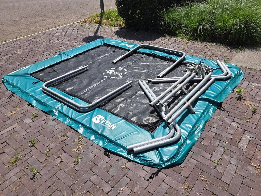 Etan Hi-Flyer trampoline 310x232cm incl nieuw veiligheidsnet, Ophalen, Gebruikt